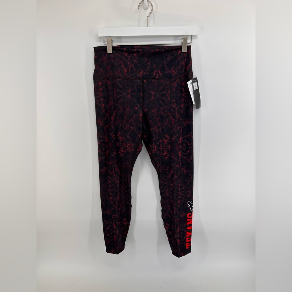 NFL Women’s Texans Black and Red Leggings |‎ Size XL